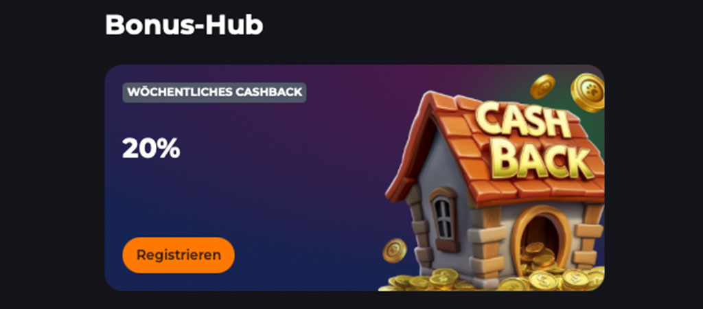 CorgiBet Bonus, wöchentliches Cashback 20 %, Registrierung, Bonus-Hub, Casino-Angebot, Goldmünzen, Belohnungen, Online-Casino