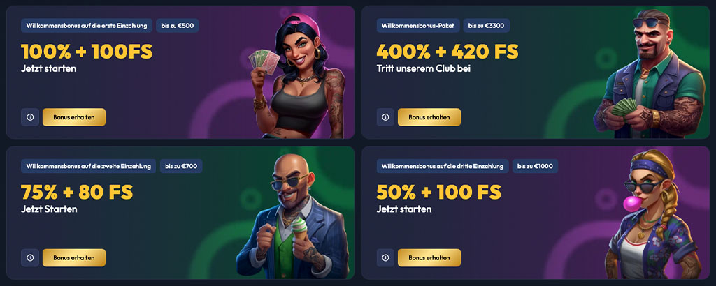 Mittwoch Gangsta Casino Bonus, willkommensbonus