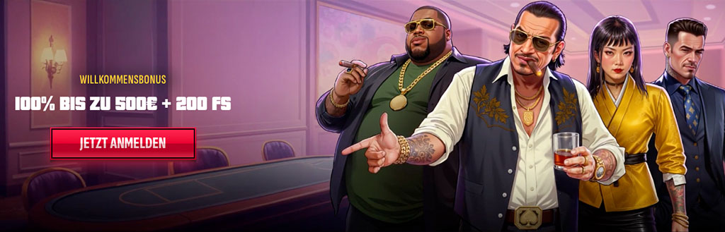 Mafia Casino, Willkommensbonus, Freispiele