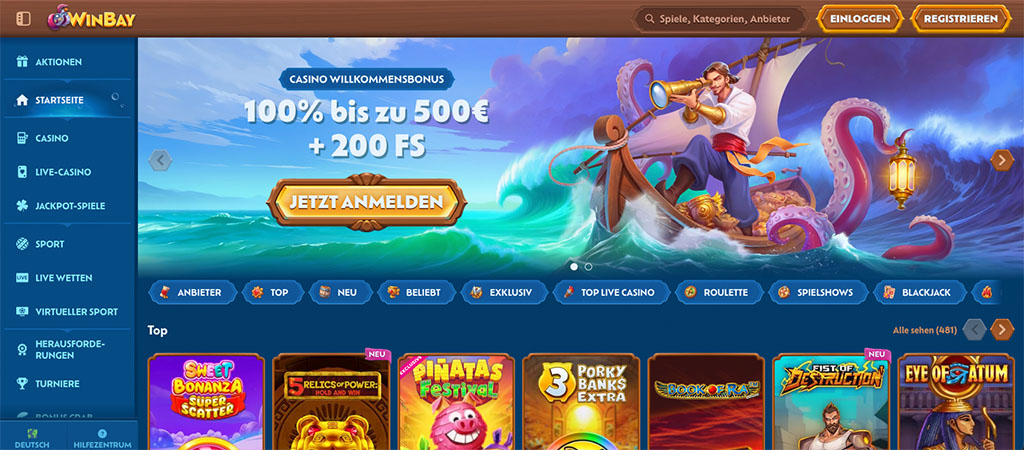 Winbay, Pirate Casino Bewertung, Österreichische Online Casinos