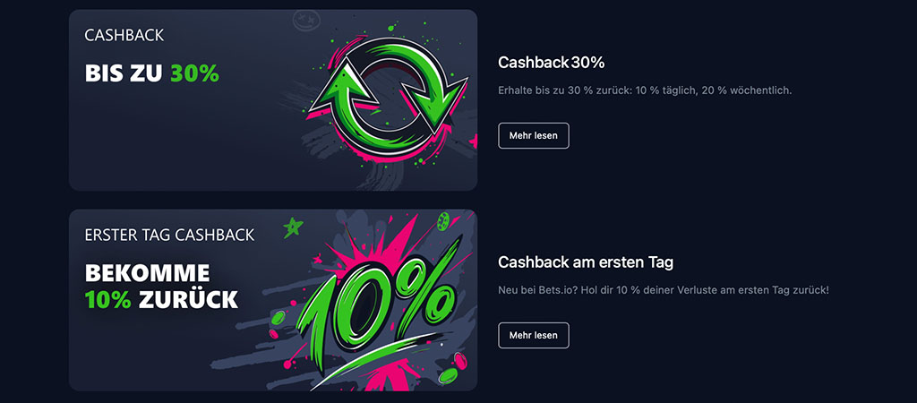 Highroller casino, Betsio, Willkommensangebot