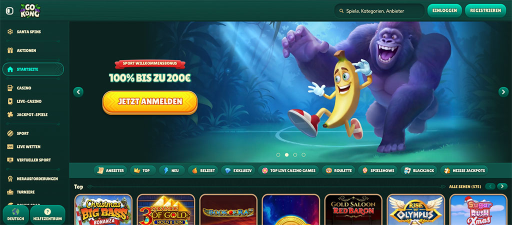 Gokong Casino Bewertung, Banane Casino Atmosphäre