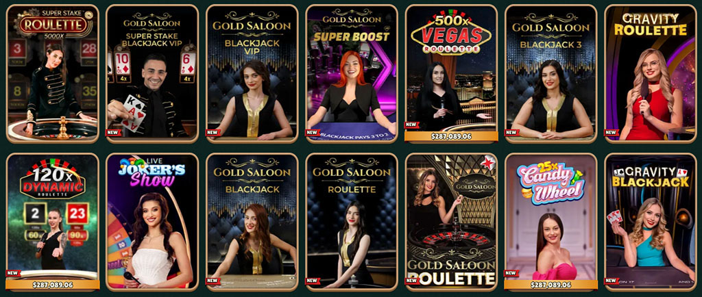 Gokong Casino, Live Casino Spiele, Live Dealer