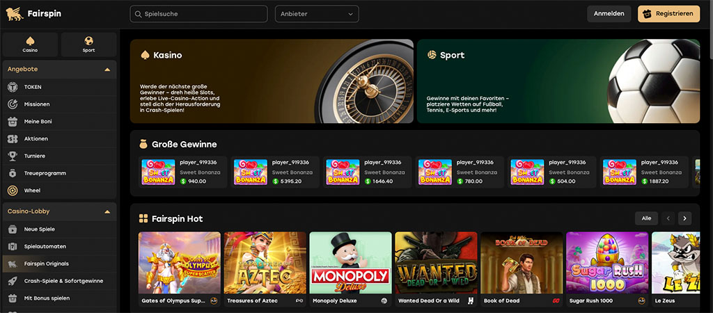 Online Casino Bewertung, Fairspin 2026