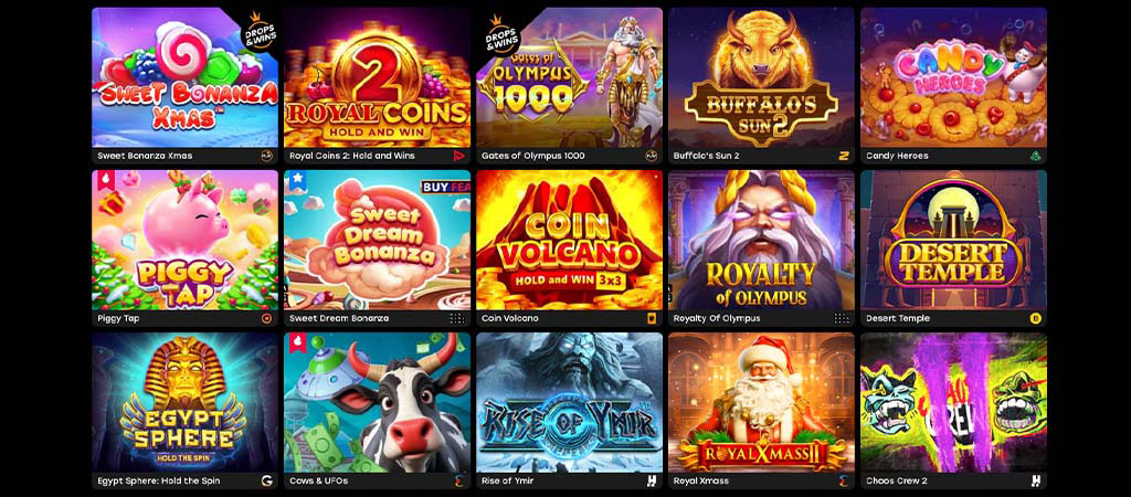 Fairspin Sofortspiele, sofortiger Spielspaß, slots