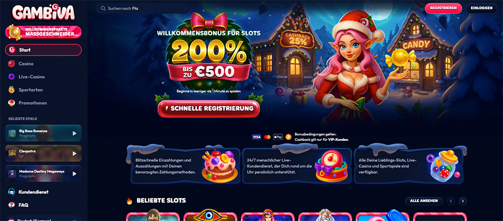 Gambiva Bewertung, Online Spielbank 2026