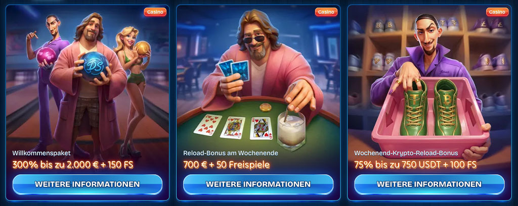 Freispiele Dudespin Bonus von Montag bis Donnerstag, dudespin