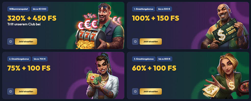 Aktionen und Gangsta Casino Bonus Angebote