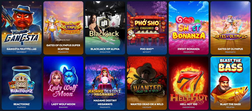 Spielautomaten bei Gangsta Casino – Megaways und Bonus-Kauf