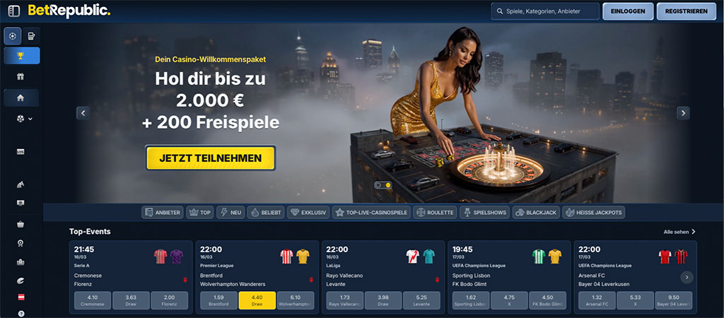 Österreichische Online Casinos, BetRepublic