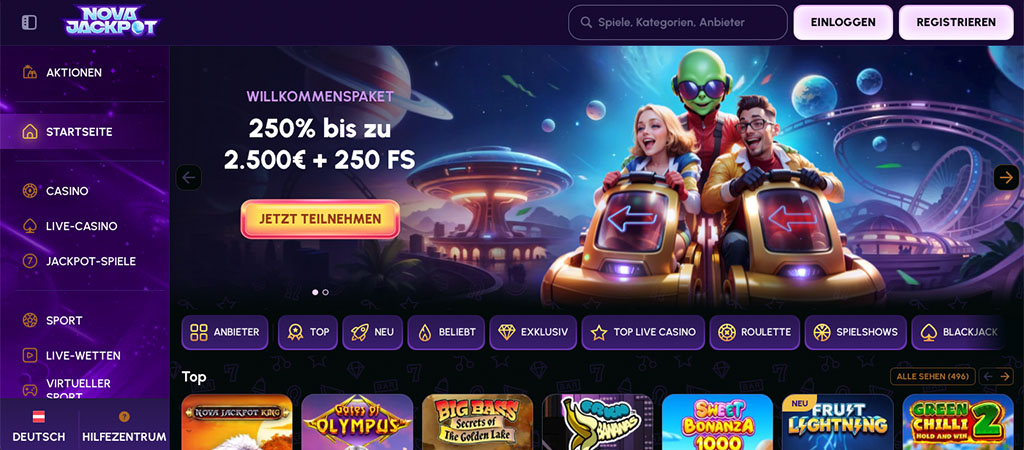 Novajackpot – Elegant und modern Bewertung 2026