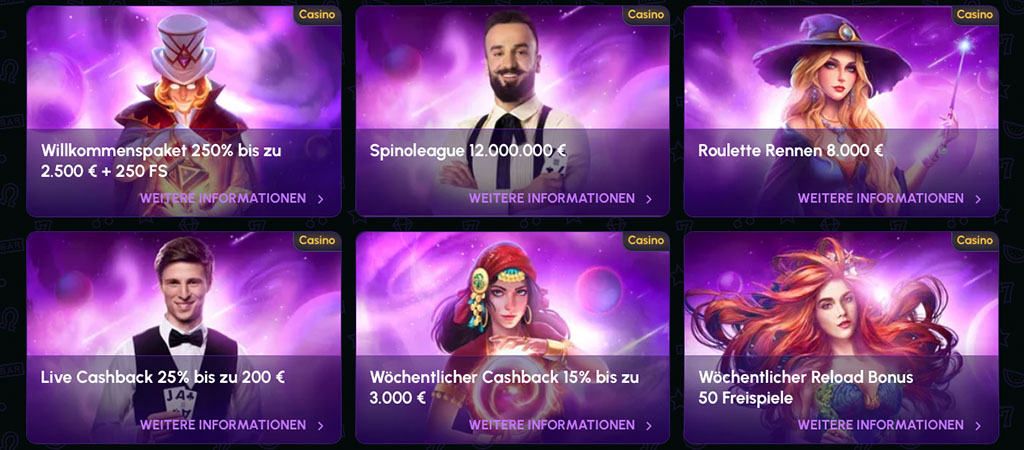 Sonntags-Bonus bei Novajackpot Casino, online casino