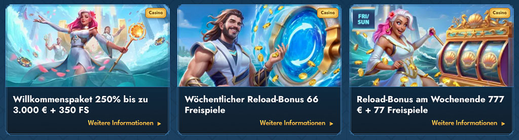 Weitere Aktionen wie Turniere und Glücksrad