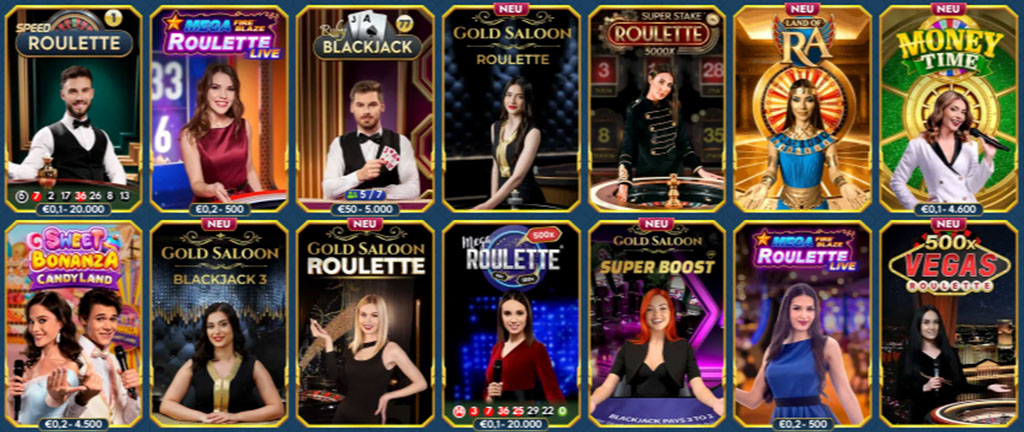 Casea Casino Zocken gegen Live Dealer, poker, baccarat