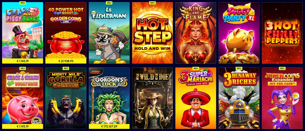 BetScore Casino Zocken mit Spielauswahl, slots