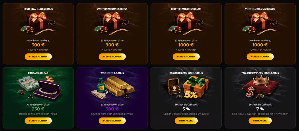 Weitere regelmäßige Aktionen im Wild chance casino