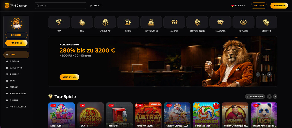 Casino Bonus, Wild Chance Casino, freispiele