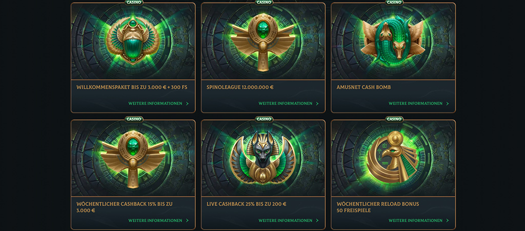 Talismania Casino, Bonus Angebote, Cashback