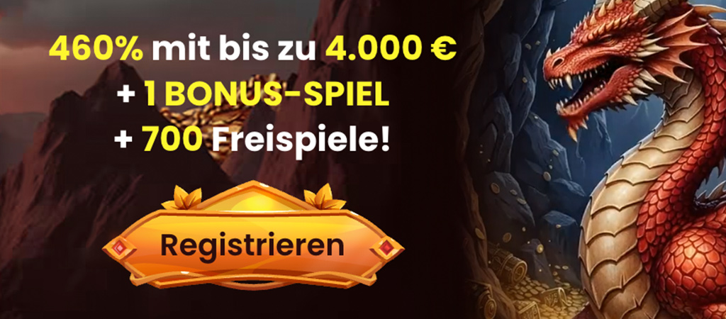 Willkommensbonus, Online-Casino, Website, Dragonslots Casino