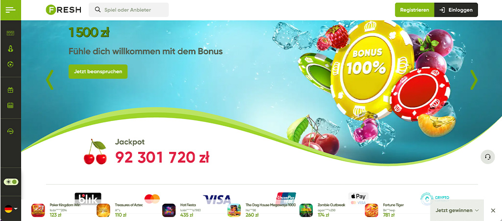 Fresh Casino 2026, online casino, boni