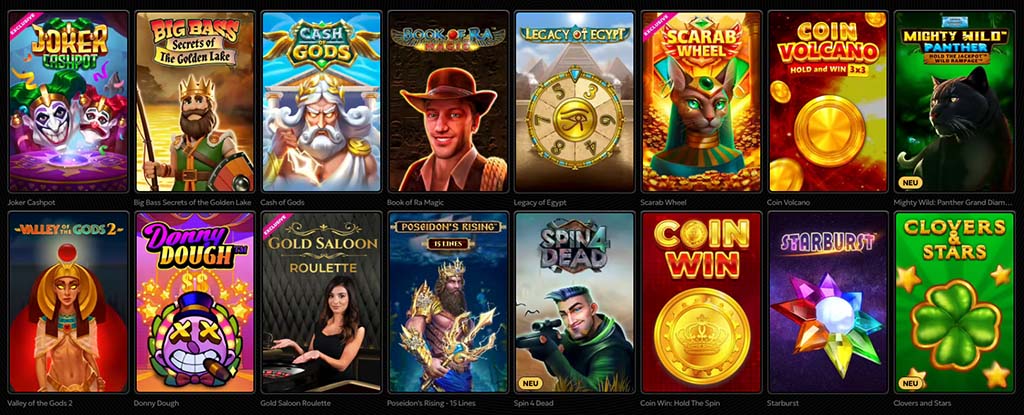 Cashback im Spinsy Casino, Jackpots bis Megaways