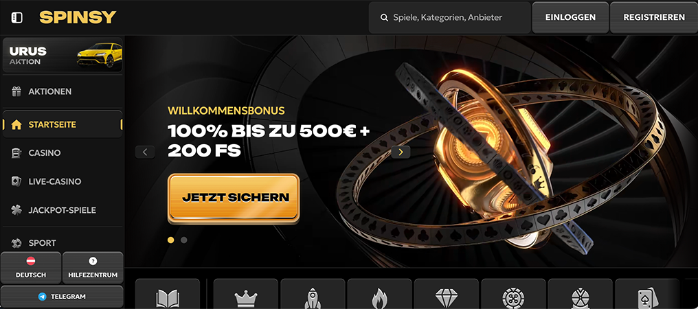 Spinsy Casino Bewertung 2026, modern aber seriös
