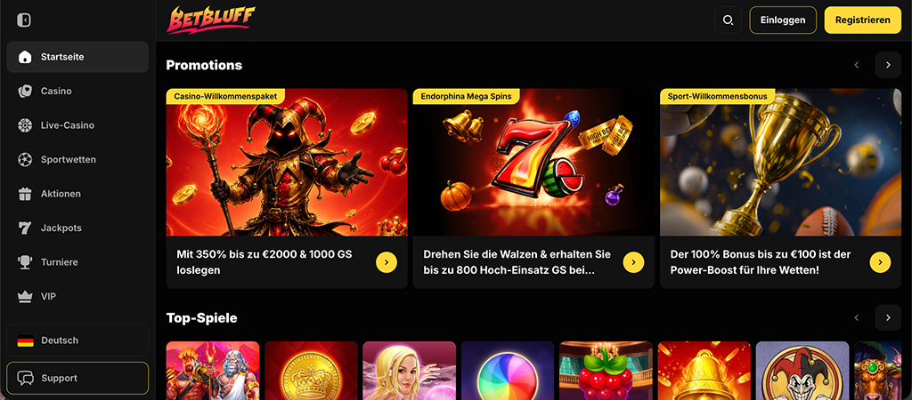 Betbluff, BetBluff 2026 Bewertung, online casino