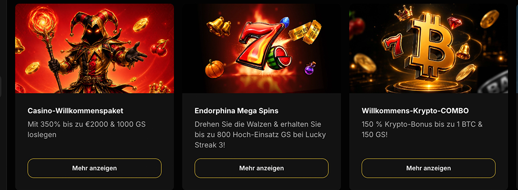 Weitere Aktionen von BetBluff Online Casino