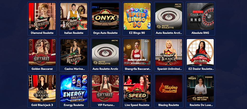 BirdSpin Casino Österreich, Casino Lobby Spiele